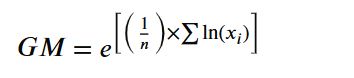 Geometric mean formula - logarithmic approach