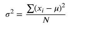 Population Variance Formula