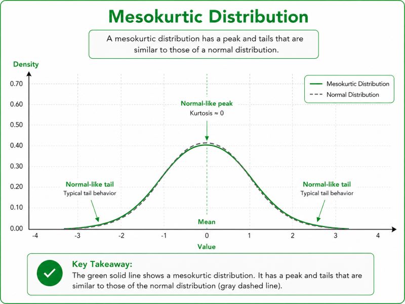 Mesokurtic distribution
